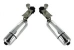 Wireless Vibrating Nipple Clamps Silver