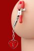 Captive Heart Padlock Nipple Clamps
