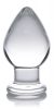 Prisms Molten Wide Glass Butt Plug Clear