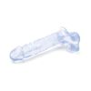 Crystal Jellies Ballsy Super C*ck 7 Inch - Clear