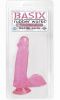 Basix Dong With Suction Cup 6 Inches Pink