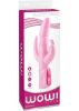 Wow Triple Ecstacy Silicone Thruster - Pink