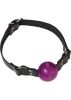 Small Ball Gag With Buckle 1.5 Inch Purple