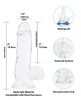 Crystal Addiction Dong 6 inches Clear