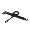 Silicone Tri Snap Scrotum Ball Spreader Black
