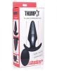 Kinetic Thumping 7X Large Anal Plug Black Thump It!