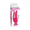 Waterproof Wall Bangers Double Penetrator Pink Suction Cup
