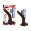 American Whopper 8in Curved Vibrating Dong, Balls