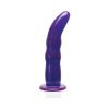 Grooved G-Spot Strap-On - Purple