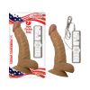 Latin American Whoppers 7in Curved Vibrating Dong With Balls