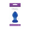 Crystal Glass Butt Plug Small Blue