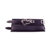 Rouge Padded Leather Ankle Cuffs Black