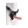 King Cock Strap On Harness with 6 inches Dildo Beige