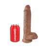 King Cock 10 Inch Suction Cup Dildo w/Balls