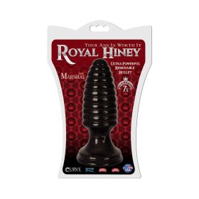 Royal Hiney Red The Marshal Black Butt Plug