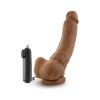 Loverboy - The Boxer - 9 Inch Vibrating Realistic Cock - Mocha