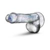 Naturally Yours - 6" Glitter Cock - Sparkling Clear