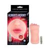 Always Horny Masturbator Vibrating Tongue & Teeth Beige