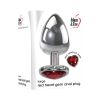 Large Red Heart Gem Anal Plug