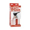 Vac-U-Lock Set 8" Realistic Cock with Ultra Harness