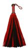 Short Suede Flogger Black Red