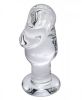 Asvini Glass Penis Anal Plug Clear