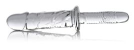 Brutus Glass Dildo Thruster Clear