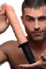 Onslaught 13X XL Vibrating Dildo Thruster Beige