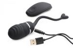 O-Bomb Rechargeable Remote Control Egg Vibrator Black