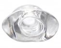 Tight Hole Clear Ribbed Penis Sheath