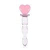 Crystal Heart Of Glass Wand and Vase - Pink