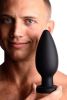 Colossus XXL Silicone Anal Plug Suction Cup Black