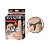 Natural Realskin Squirting Penis 8 inches Beige Harness